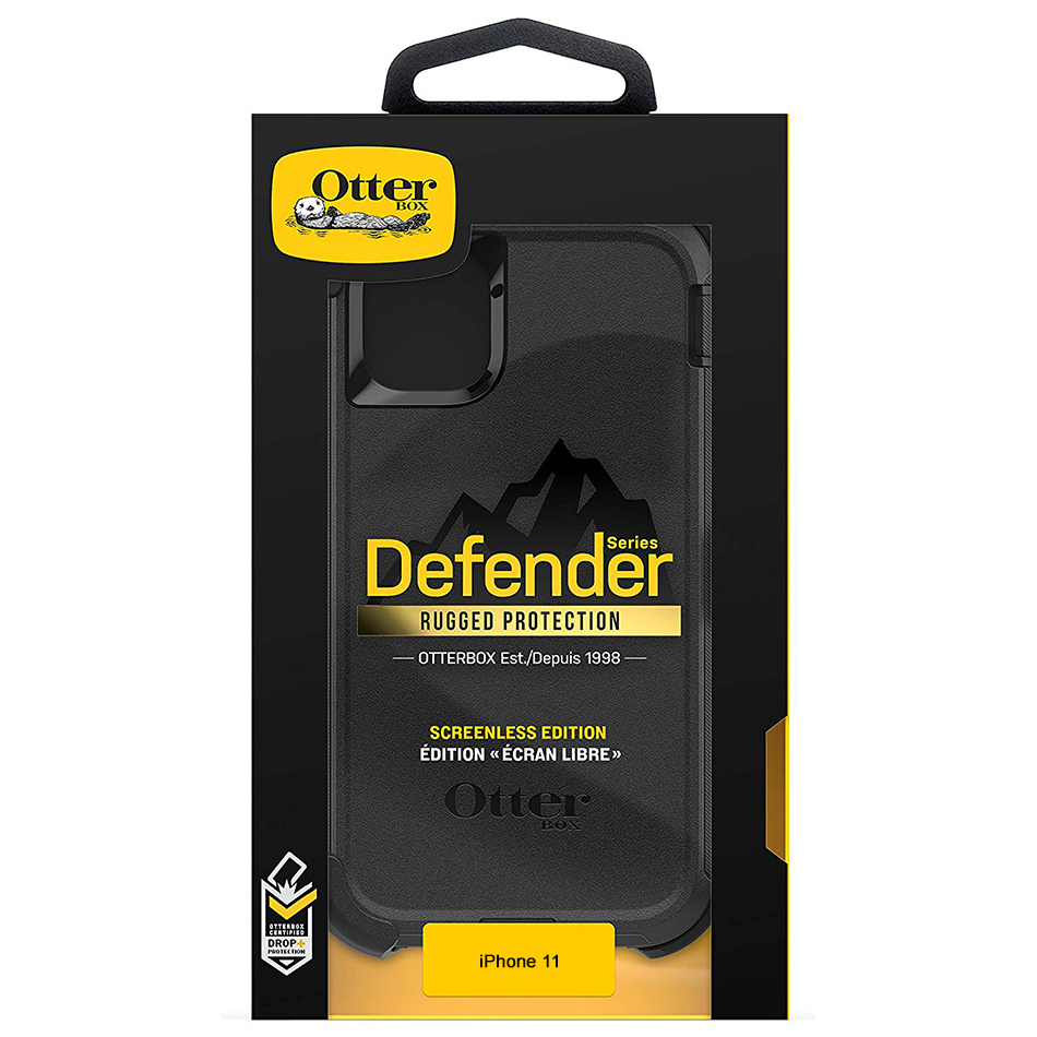 OtterBox Defender Shockproof Case (Belt Clip) for Apple iPhone 11 - Black